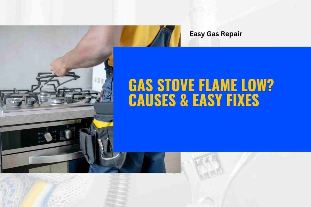 Gas Stove Flame Low? Causes & Easy Fixes